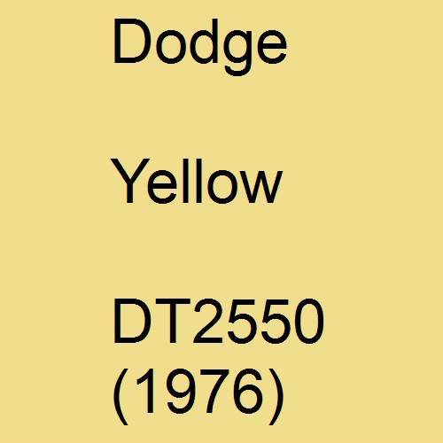 Dodge, Yellow, DT2550 (1976).